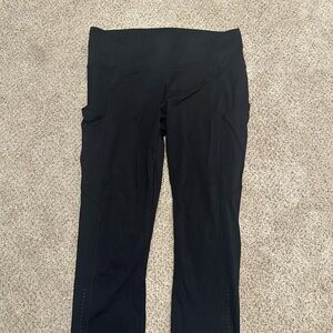 Lululemon Black High-Waisted Crop Leggings